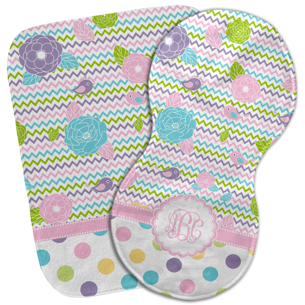 Custom Girly Girl Burp Cloth (Personalized)