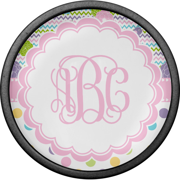 Girly Girl Cabinet Knob - Black - Front