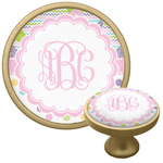 Girly Girl Cabinet Knob - Gold (Personalized)