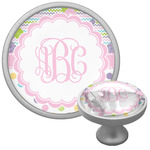 Girly Girl Cabinet Knob (Silver) (Personalized)
