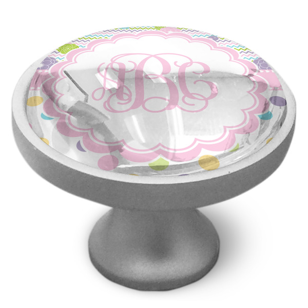 Girly Girl Cabinet Knob - Nickel - Side