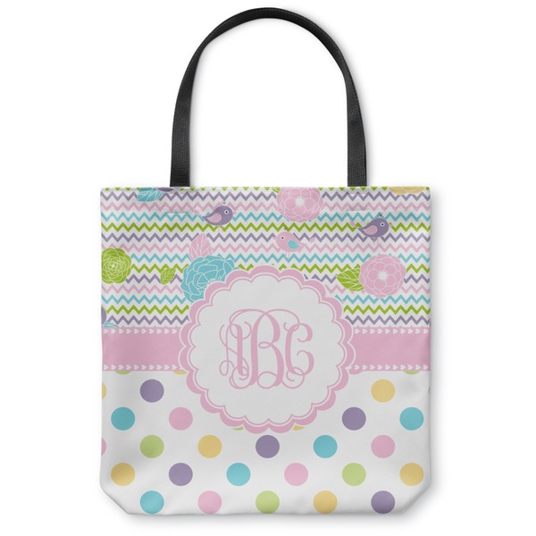 Custom Girly Girl Canvas Tote Bag - Large - 18"x18" (Personalized)