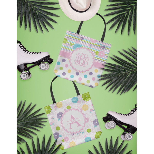 Girly Girl Canvas Tote Lifestyle Front and Back