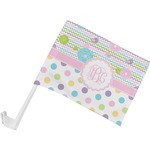 Girly Girl Car Flag - Small w/ Monogram