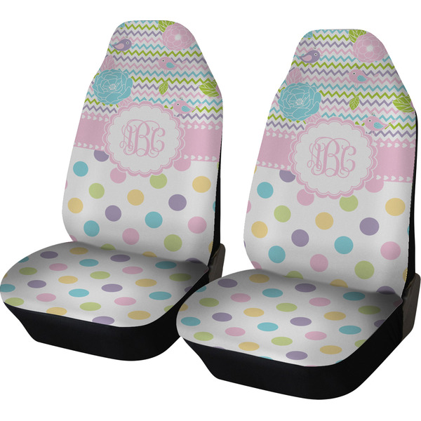 Custom Girly Girl Car Seat Covers (Set of Two) (Personalized)