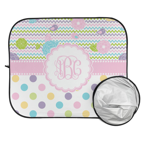 Girly Girl Car Sun Shades - FOLDED & UNFOLDED