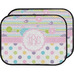 Girly Girl Car Floor Mats (Back Seat) (Personalized)