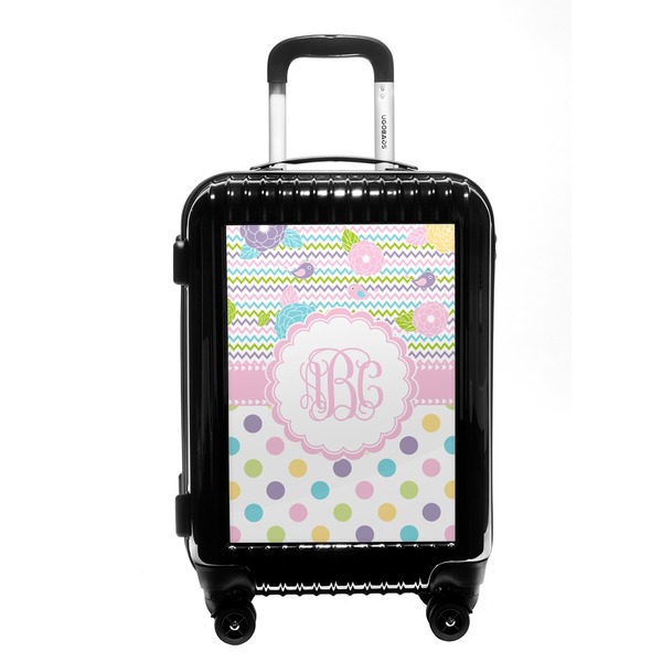 Custom Girly Girl Carry On Hard Shell Suitcase (Personalized)
