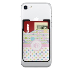 Girly Girl 2-in-1 Cell Phone Credit Card Holder & Screen Cleaner (Personalized)
