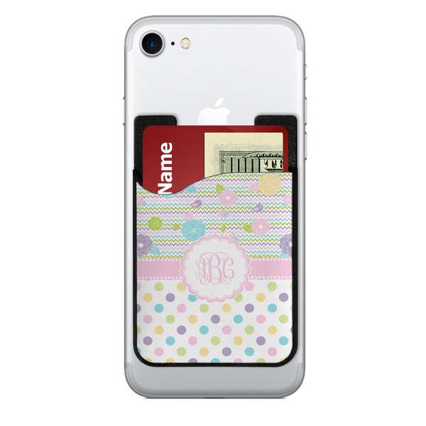 Custom Girly Girl 2-in-1 Cell Phone Credit Card Holder & Screen Cleaner (Personalized)