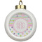 Girly Girl Ceramic Ball Ornament (Personalized)