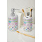 Girly Girl Ceramic Bathroom Accessories - LIFESTYLE (toothbrush holder & soap dispenser)