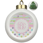 Girly Girl Ceramic Ball Ornament - Christmas Tree (Personalized)