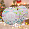 Girly Girl Ceramic Ornament w/ Monogram