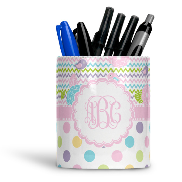 Custom Girly Girl Ceramic Pen Holder