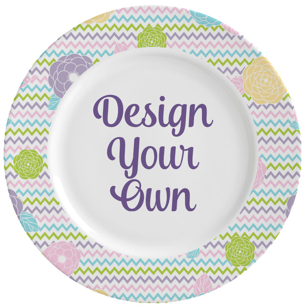 Custom Girly Girl Ceramic Dinner Plates (Set of 4) (Personalized)