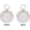 Girly Girl Circle Keychain (Front + Back)