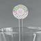 Girly Girl 5.5" Round Plastic Stir Sticks - Clear (Personalized)