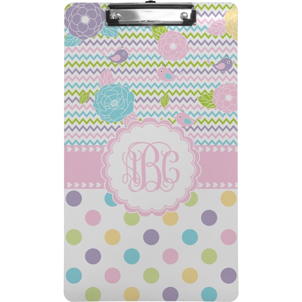 Custom Girly Girl Clipboard (Legal Size) (Personalized)