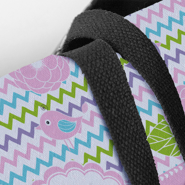 Girly Girl Closeup of Tote w/Black Handles