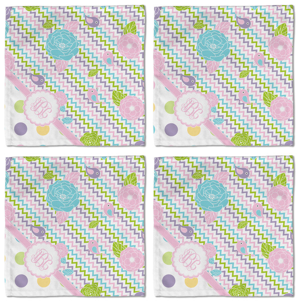 Girly Girl Cloth Napkins - Personalized Lunch (APPROVAL) Set of 4