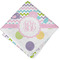 Girly Girl Cloth Napkins - Personalized Lunch (Folded Four Corners)