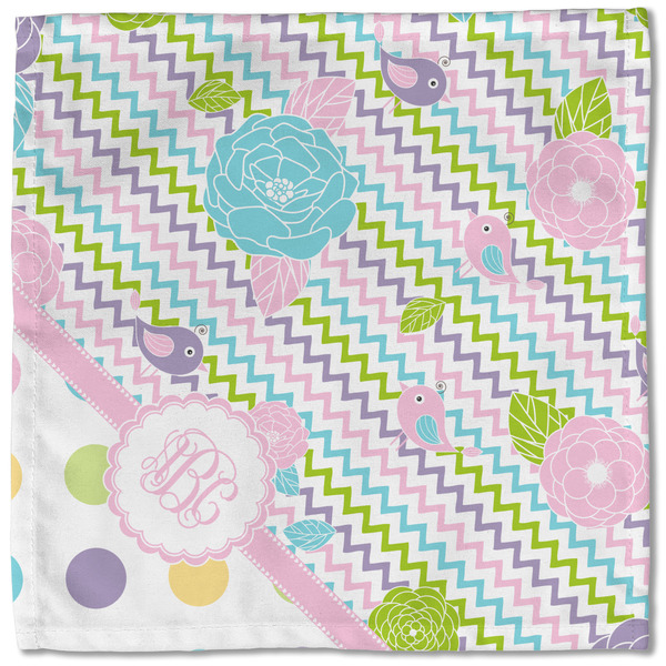 Girly Girl Cloth Napkins - Personalized Lunch (Single Full Open)