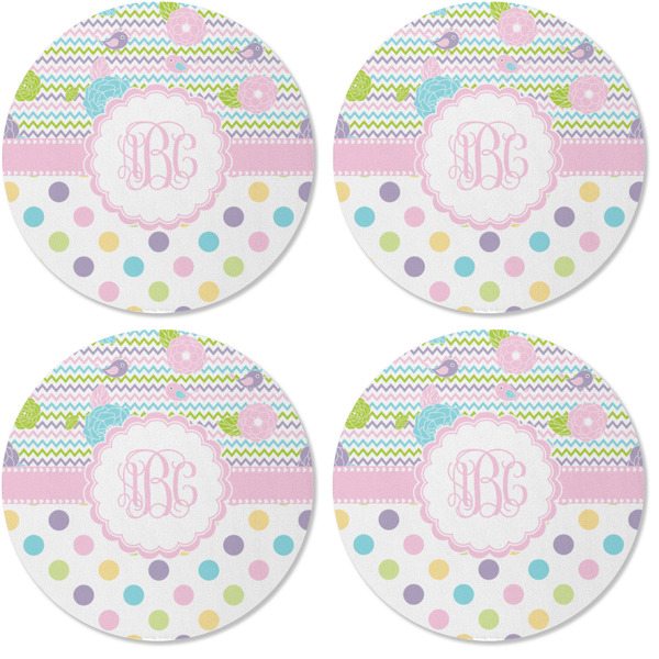 Girly Girl Coaster Round Rubber Back - Apvl