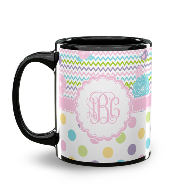Girly Girl Coffee Mug - 11 oz - Black