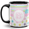Girly Girl 11 Oz Coffee Mug - Black (Personalized)