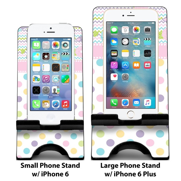 Girly Girl Compare Phone Stand Sizes - with iPhones