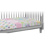 Girly Girl Crib Fitted Sheet (Personalized)