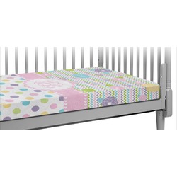 Girly Girl Crib Fitted Sheet (Personalized)