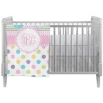 Girly Girl Crib Comforter / Quilt (Personalized)