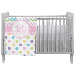 Girly Girl Crib Comforter / Quilt (Personalized)