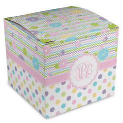 Girly Girl Cube Favor Gift Boxes (Personalized)