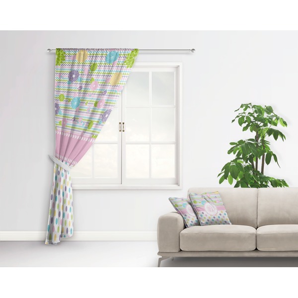 Girly Girl Curtain With Window and Rod - in Room Matching Pillow