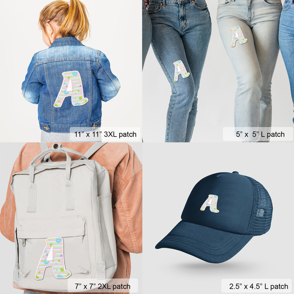 Girly Girl Custom Shape Iron On Patches - LIFESTYLE