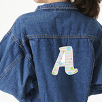 Girly Girl Twill Iron On Patch - Custom Shape - X-Large (Personalized)