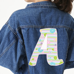 Girly Girl Twill Iron On Patch - Custom Shape - 3XL (Personalized)