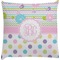Girly Girl Decorative Pillow Case (Personalized)