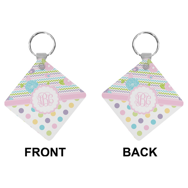 Girly Girl Diamond Keychain (Front + Back)