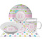 Girly Girl Dinner Set - 4 Pc (Personalized)