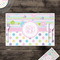 Girly Girl Disposable Paper Placemat - In Context