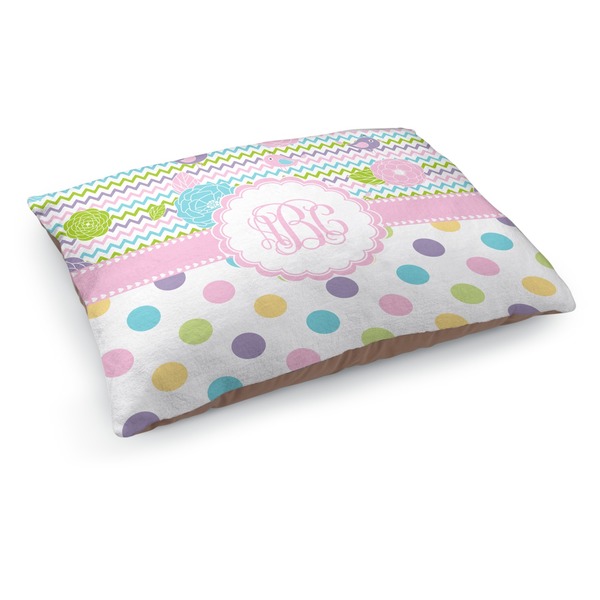 Custom Girly Girl Dog Bed - Medium w/ Monogram