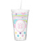 Girly Girl Double Wall Tumbler with Straw (Personalized)