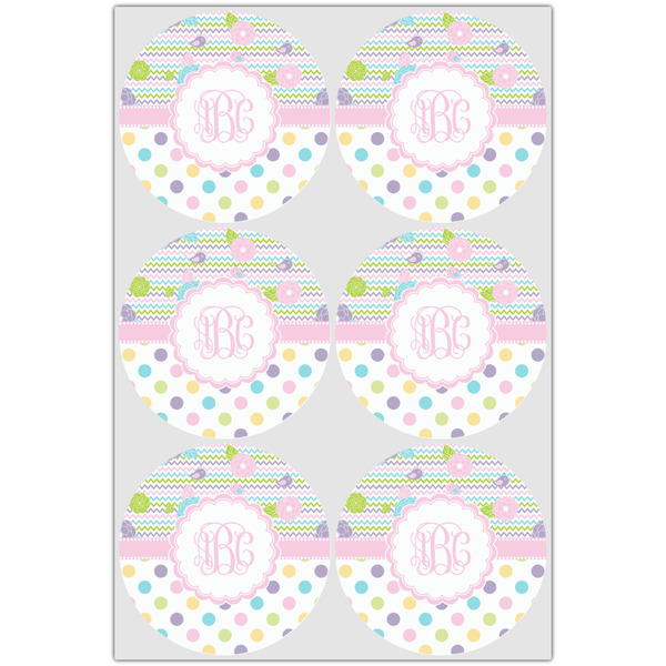 Girly Girl Drink Topper - Large - Set of 6