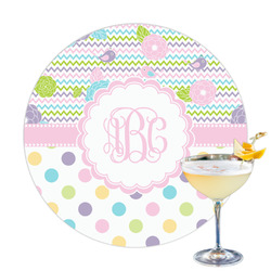 Girly Girl Printed Drink Topper (Personalized)
