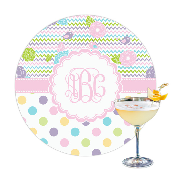 Custom Girly Girl Printed Drink Topper (Personalized)