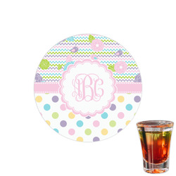 Girly Girl Printed Drink Topper - 1.5" (Personalized)